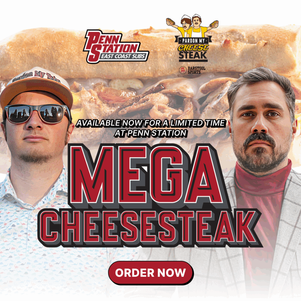 Mega Cheesesteak. Order Now.